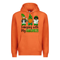 Carrot hanging with my gnomies african american nurse gnomies Premium Hoodie - BarkalooDesign