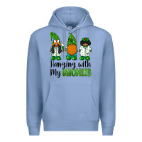 Colony Blue hanging with my gnomies african american nurse gnomies Premium Hoodie - BarkalooDesign