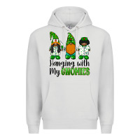 Dove Grey hanging with my gnomies african american nurse gnomies Premium Hoodie - BarkalooDesign