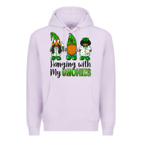 Lilac hanging with my gnomies african american nurse gnomies Premium Hoodie - BarkalooDesign