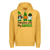 Mustard hanging with my gnomies african american nurse gnomies Premium Hoodie - BarkalooDesign