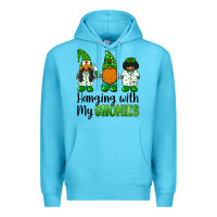 Ocean Blue hanging with my gnomies african american nurse gnomies Premium Hoodie - BarkalooDesign