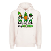 Pale Pink hanging with my gnomies african american nurse gnomies Premium Hoodie - BarkalooDesign