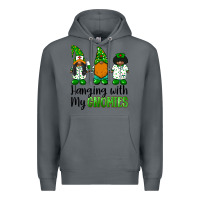 Rock hanging with my gnomies african american nurse gnomies Premium Hoodie - BarkalooDesign