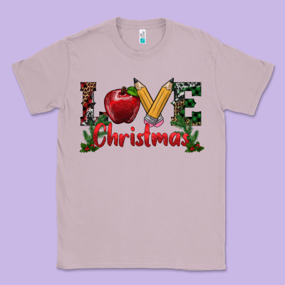 Western Christmas Love Classic Tee Designed By Ranaportraitstore