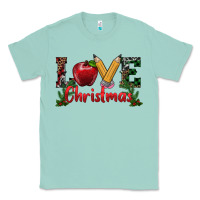 Seafoam Western Christmas Love Classic Tee - RanaPortraitStore