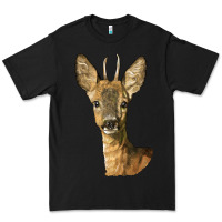 Black Red brocket Deer Head Premium Tee - LillyAllenDesigns