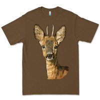 Cacao Red brocket Deer Head Premium Tee - LillyAllenDesigns