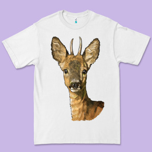 Red Brocket Deer Head Premium Tee Designed By Lillyallendesigns