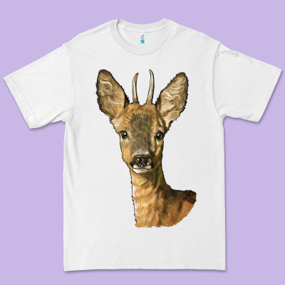 Red Brocket Deer Head Premium Tee Designed By Lillyallendesigns
