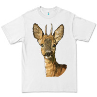 White Red brocket Deer Head Premium Tee - LillyAllenDesigns