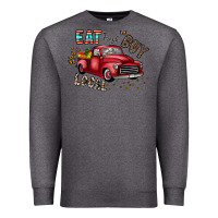 Charcoal Heather eat fresh buy local Premium Sweatshirt - CowhideDigitalArt