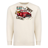 Sandshell eat fresh buy local Premium Sweatshirt - CowhideDigitalArt