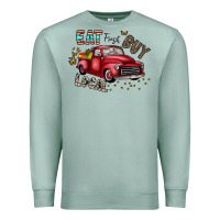 Seafoam eat fresh buy local Premium Sweatshirt - CowhideDigitalArt