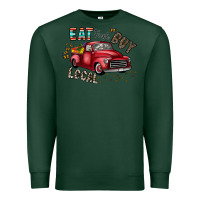 Sports Green eat fresh buy local Premium Sweatshirt - CowhideDigitalArt