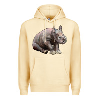 Pina Colada Baby Rhino Illustrations Premium Hoodie - LillyAllenDesigns
