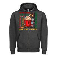 Charcoal Heather tis the season Zipper Hoodie - Zillion Design Studio