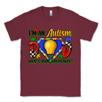 Burgundy im an autism dad whats your superpower Classic Tee - Zillion Design Studio