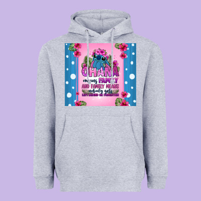 Ohana Means Family Stitch Heavyweight Hoodie Designed By Zillion Design Studio