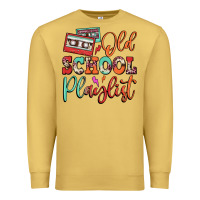 Antique Gold old school playlist cassette Premium Sweatshirt - FaDigitalArtStudio