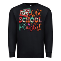 Black old school playlist cassette Premium Sweatshirt - FaDigitalArtStudio
