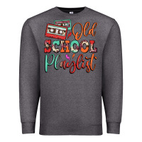 Charcoal Heather old school playlist cassette Premium Sweatshirt - FaDigitalArtStudio
