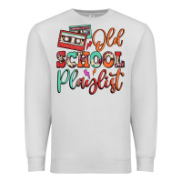 Dove Grey old school playlist cassette Premium Sweatshirt - FaDigitalArtStudio