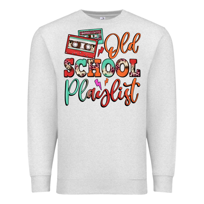 Old School Playlist Cassette Premium Sweatshirt by FaDigitalArtStudio | Teevron