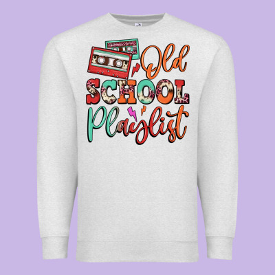 Old School Playlist Cassette Premium Sweatshirt Designed By Fadigitalartstudio