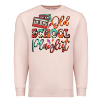 Pale Pink old school playlist cassette Premium Sweatshirt - FaDigitalArtStudio