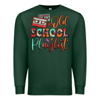 Sports Green old school playlist cassette Premium Sweatshirt - FaDigitalArtStudio