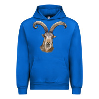 Cobalt spanish goat face Urban Hoodie - LillyAllenDesigns