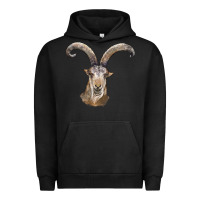 Pigment Black spanish goat face Urban Hoodie - LillyAllenDesigns