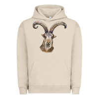 Pigment French Oak spanish goat face Urban Hoodie - LillyAllenDesigns