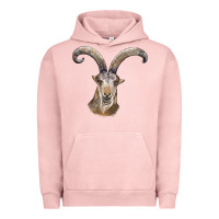 Pigment Salmon spanish goat face Urban Hoodie - LillyAllenDesigns