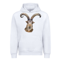 White spanish goat face Urban Hoodie - LillyAllenDesigns