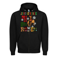 Black jingle horse dec 25 giddy jingle horse pick up fee Zipper Hoodie - Zillion Design Studio