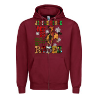 Burgundy jingle horse dec 25 giddy jingle horse pick up fee Zipper Hoodie - Zillion Design Studio