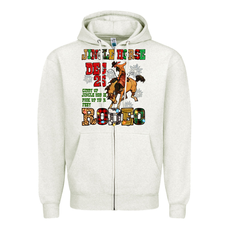 Jingle Horse Dec 25 Giddy Jingle Horse Pick Up Fee Zipper Hoodie by Zillion Design Studio | Teevron