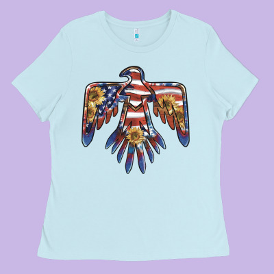 Thunderbird Usa Ladies Tee Designed By Barkaloodesign