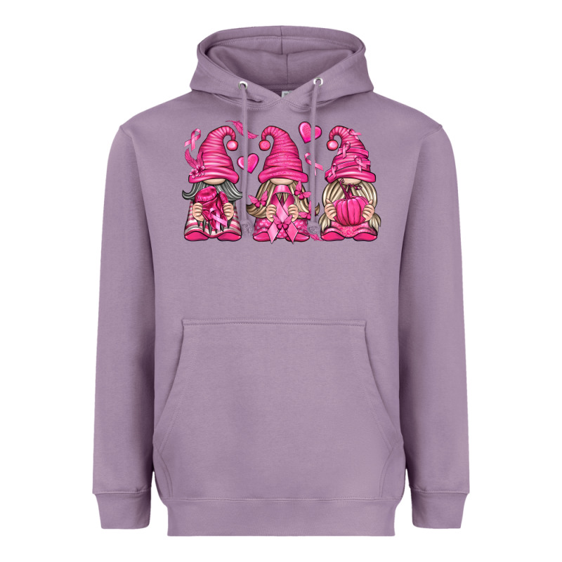 Breast Cancer Gnomes Heavyweight Hoodie by texasbilliewilder | Teevron
