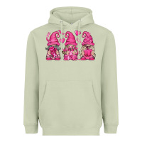 Matcha Breast Cancer Gnomes Heavyweight Hoodie - texasbilliewilder