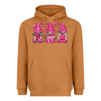 Meerkat Breast Cancer Gnomes Heavyweight Hoodie - texasbilliewilder