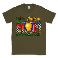 Army Green i'm an autism mom what's your superpower Classic Tee - Zillion Design Studio