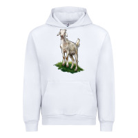 White Kiko Goat Urban Hoodie - LillyAllenDesigns