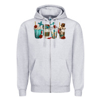 Heather Grey faith coffee cups Zipper Hoodie - texasbilliewilder
