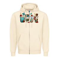 Sandshell faith coffee cups Zipper Hoodie - texasbilliewilder