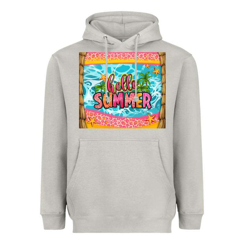 Hello Summer Heavyweight Hoodie by Zillion Design Studio | Teevron