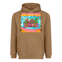 Toasted Coconut hello summer Heavyweight Hoodie - Zillion Design Studio
