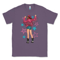 Lavender western pink with stars and cowgirl Classic Tee - texasbilliewilder
